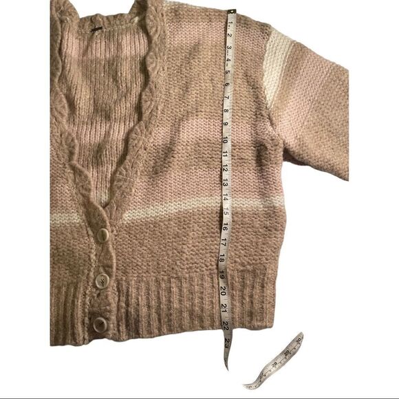 NWT Free People Wool Cardigan Striped Sweaters for Women size L - Picture 8 of 8